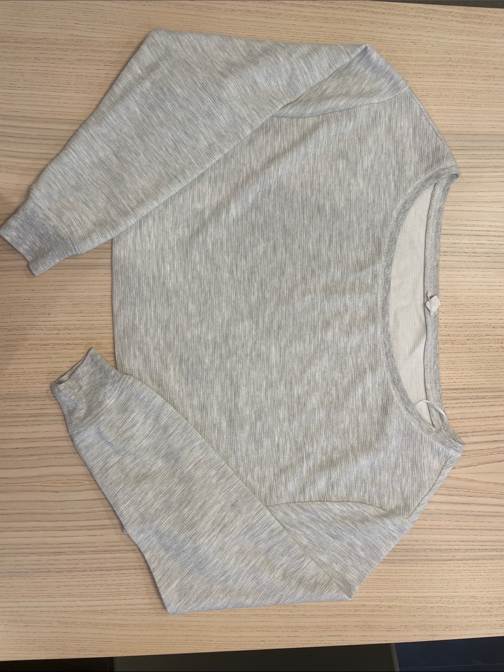 Garage waffle knit grey cover up long sleeve